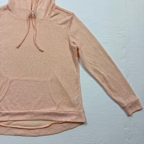 Weatherproof Vintage Light Peach Sheer Hoodie, Size Small - Picture 3 of 7